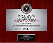 2018 America's Most Honored Professionals